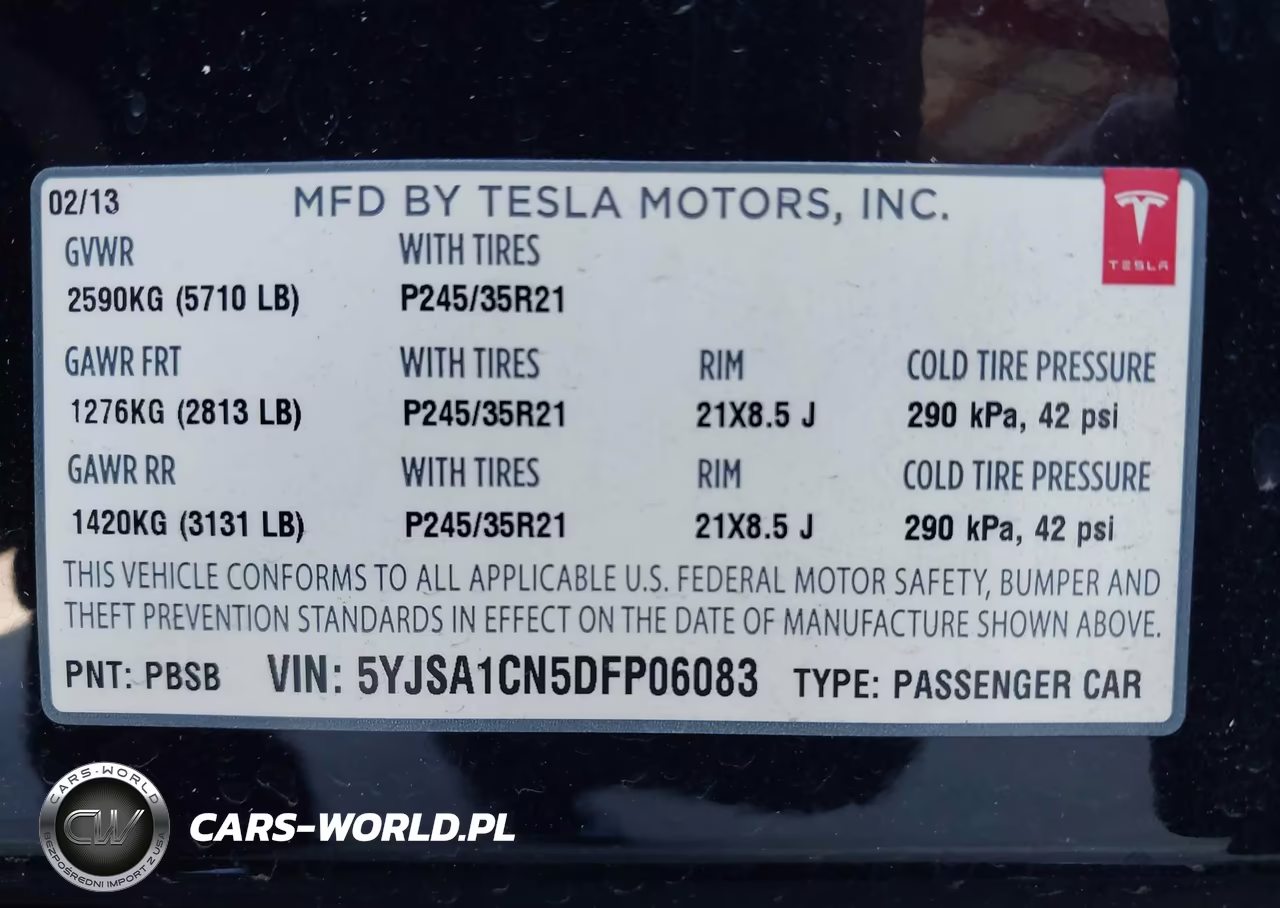 2013 Tesla Model S VIN:5YJSA1CN5DFP06083 - 9
