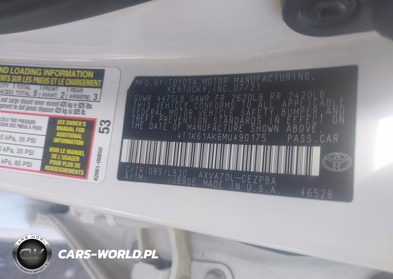 2021 Toyota Camry Xse VIN:4T1K61AK6MU490175 - 9