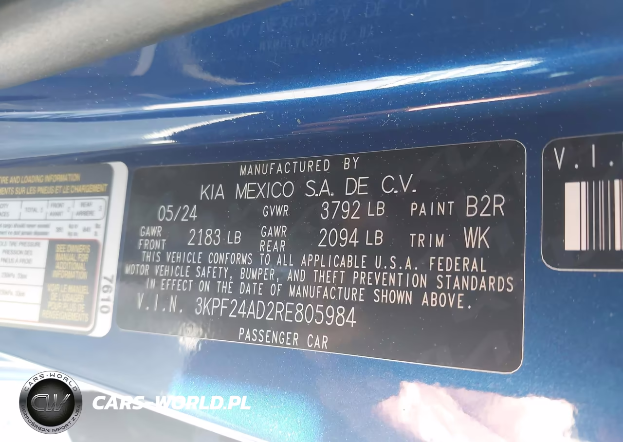 2024 Kia Forte Lxs VIN:3KPF24AD2RE805984 - 9