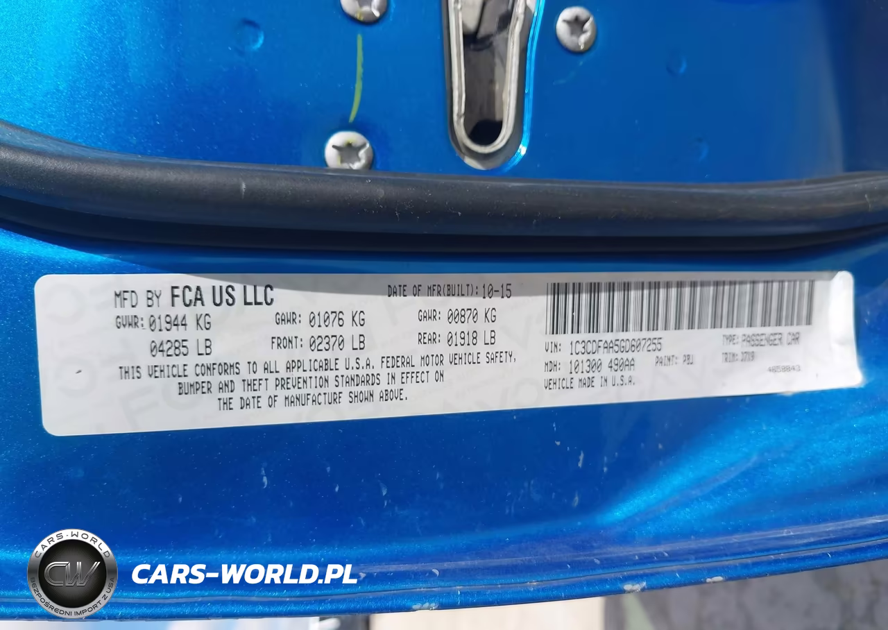 2016 Dodge Dart Se VIN:1C3CDFAA5GD607255 - 9