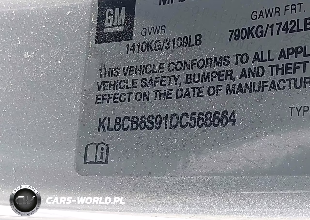 2013 Chevrolet Spark Ls Auto VIN:KL8CB6S91DC568664 - 9