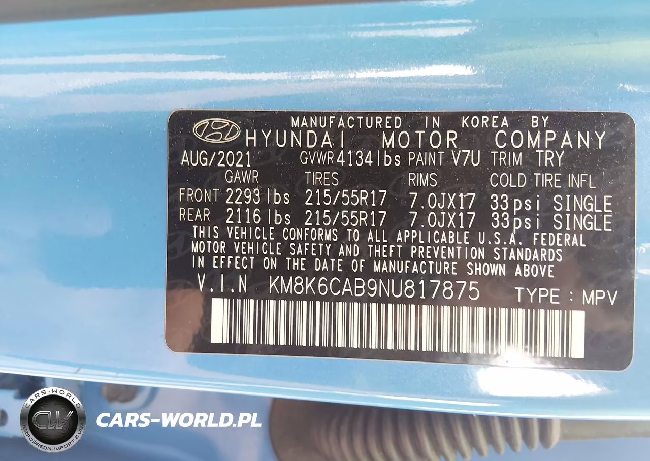 2022 Hyundai Kona Sel VIN:KM8K6CAB9NU817875 - 9