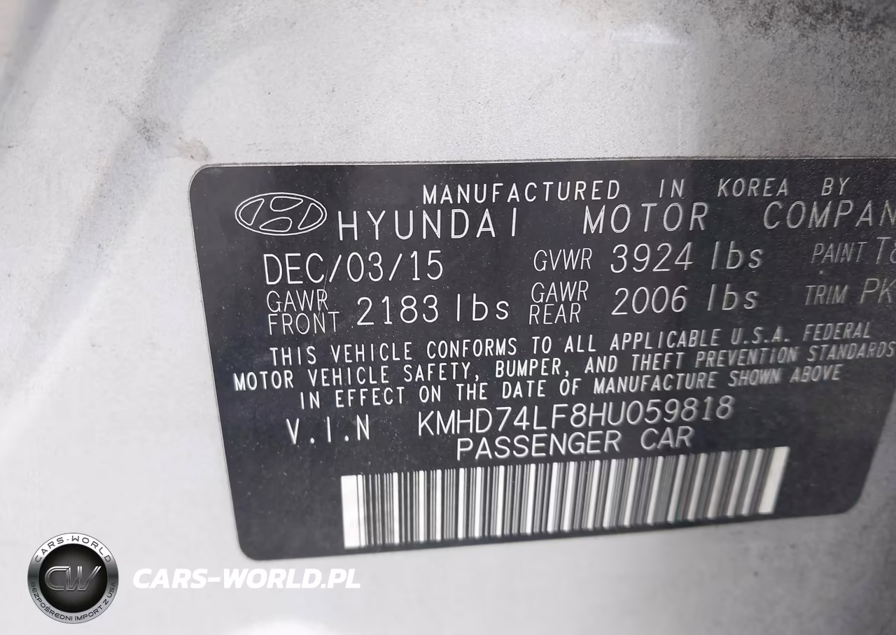 2017 Hyundai Elantra Se VIN:KMHD74LF8HU059818 - 9