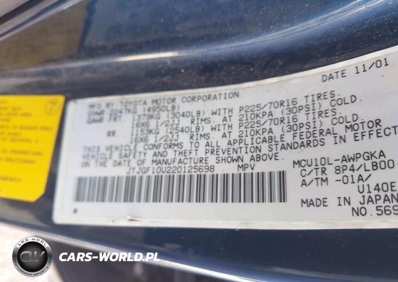2002 Lexus Rx 300 VIN:JTJGF10U220125698 - 9