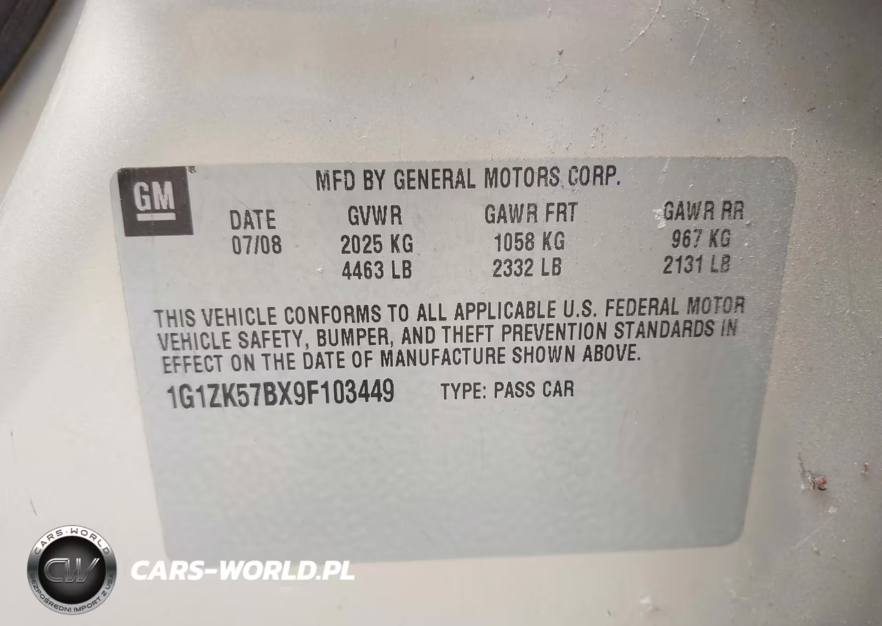 2009 Chevrolet Malibu Ltz VIN:1G1ZK57BX9F103449 - 9