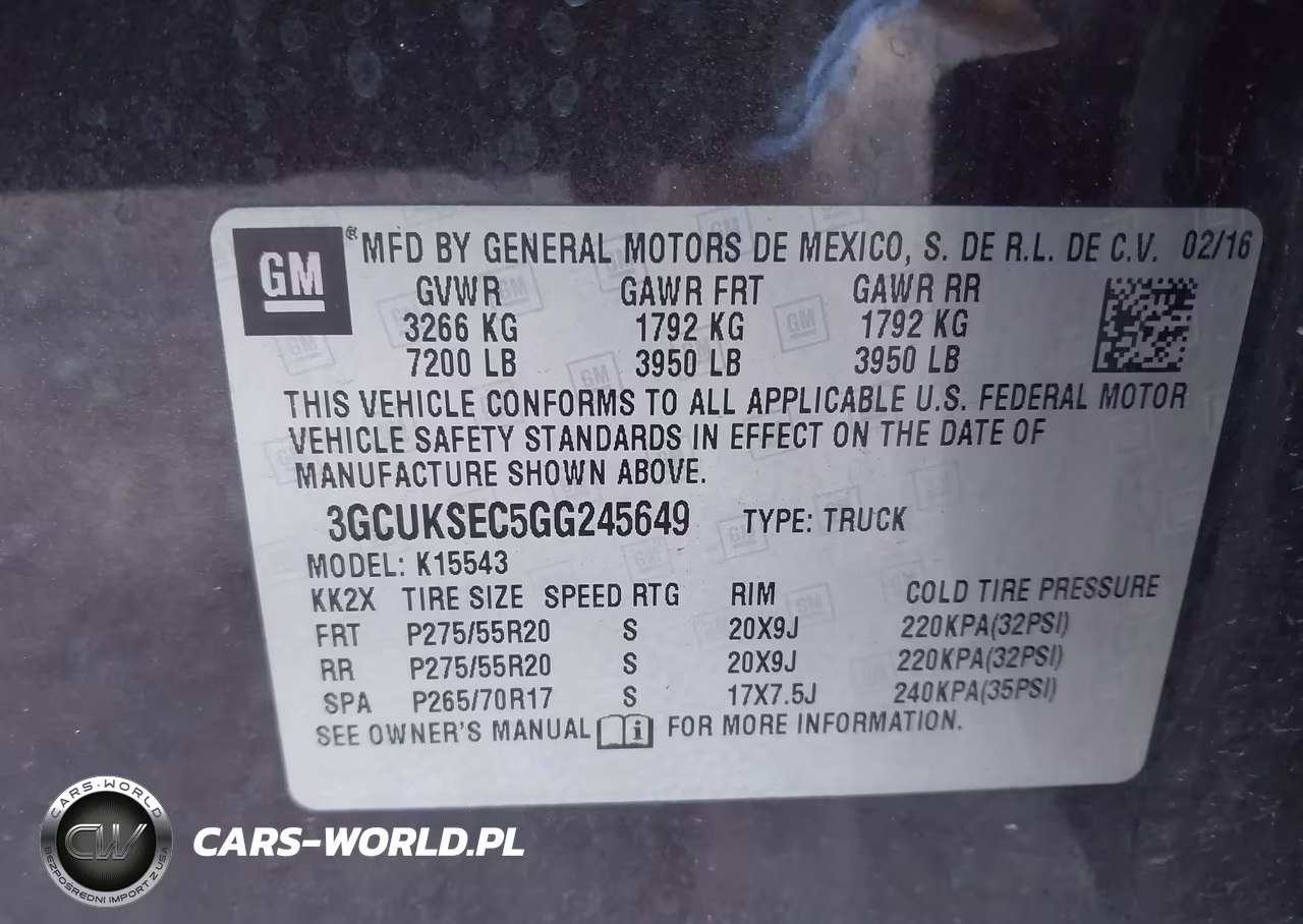 2016 Chevrolet Silverado 1500 1Lz VIN:3GCUKSEC5GG245649 - 9
