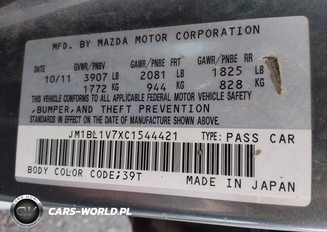 2012 Mazda Mazda3 I Touring VIN:JM1BL1V7XC1544421 - 9