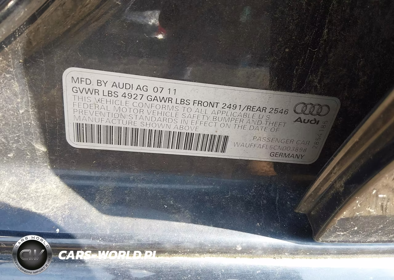 2012 Audi A4 2.0T Premium VIN:WAUFFAFL5CN003898 - 9