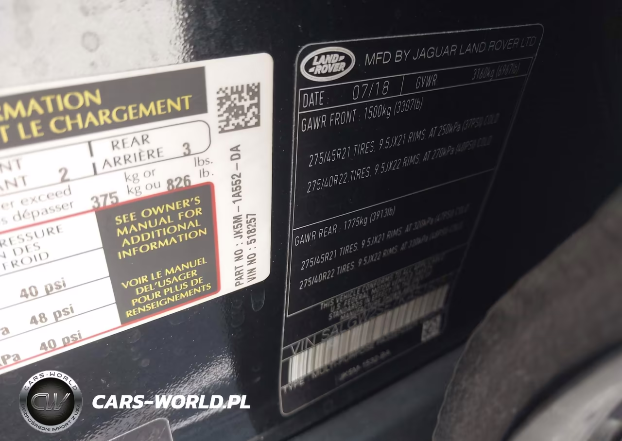 2019 Land Rover Range Rover 5.0L V8 Supercharged Sv Autobiography Dynamic VIN:SALGW2SE7KA518257 - 9