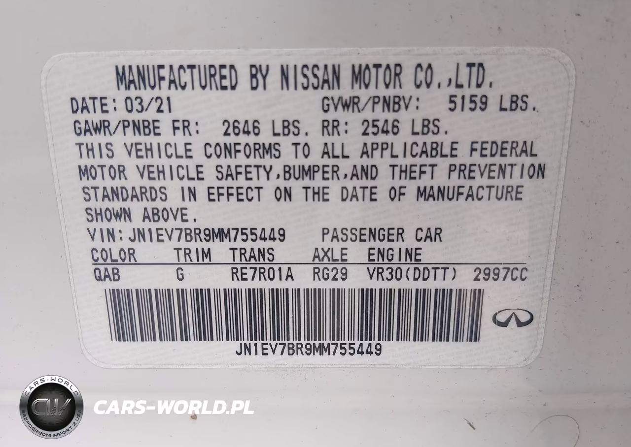 2021 Infiniti Q50 Luxe Awd VIN:JN1EV7BR9MM755449 - 9