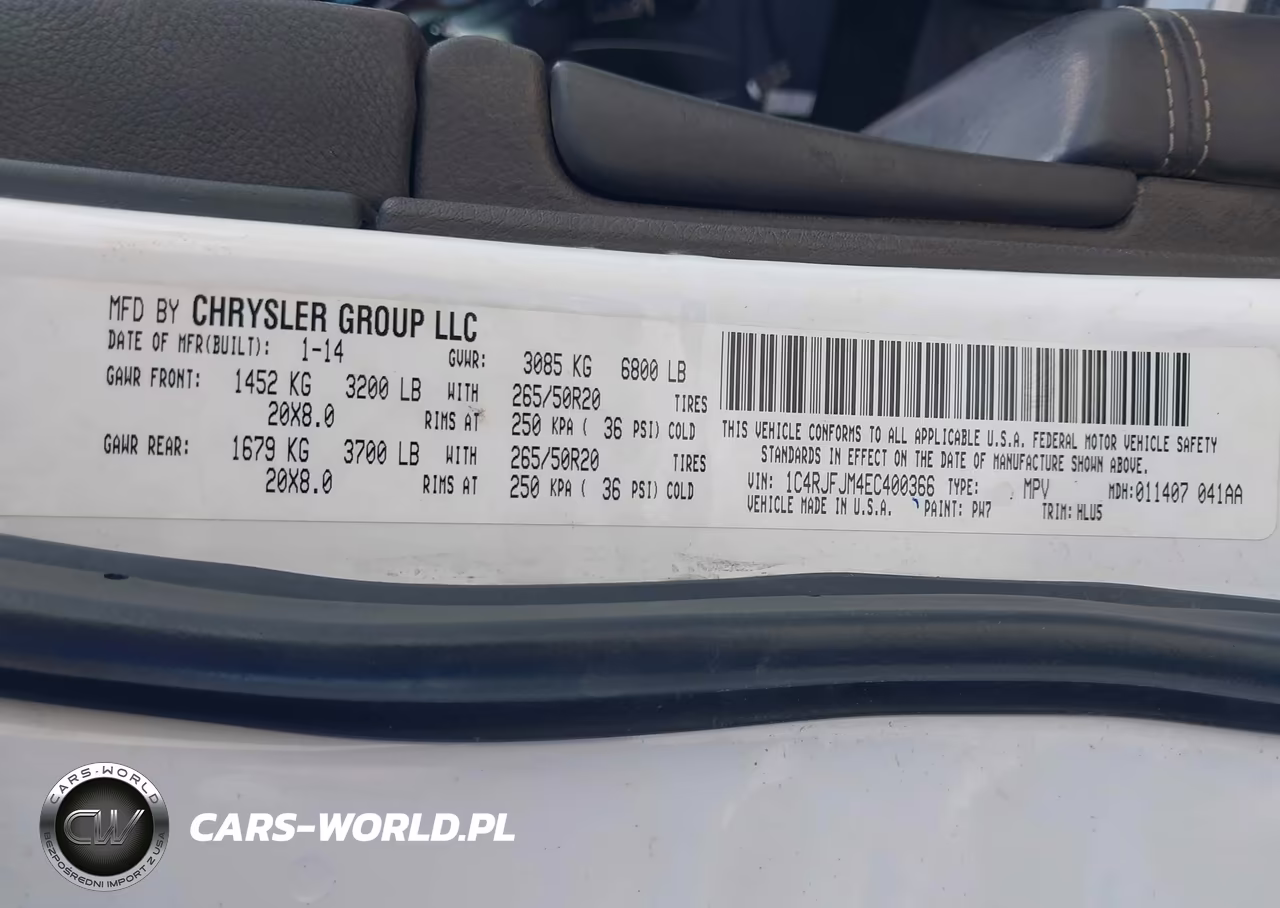 2014 Jeep Grand Cherokee VIN:1C4RJFJM4EC400366 - 9