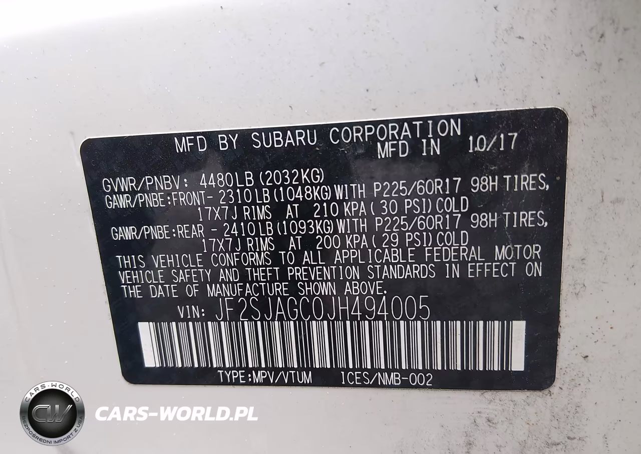 2018 Subaru Forester 2.5I Premium VIN:JF2SJAGC0JH494005 - 9