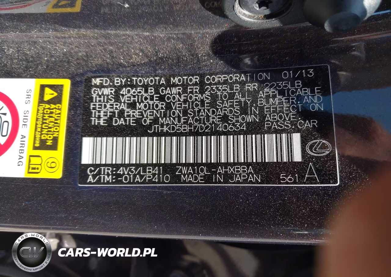2013 Lexus Ct 200H VIN:JTHKD5BH7D2140634 - 9