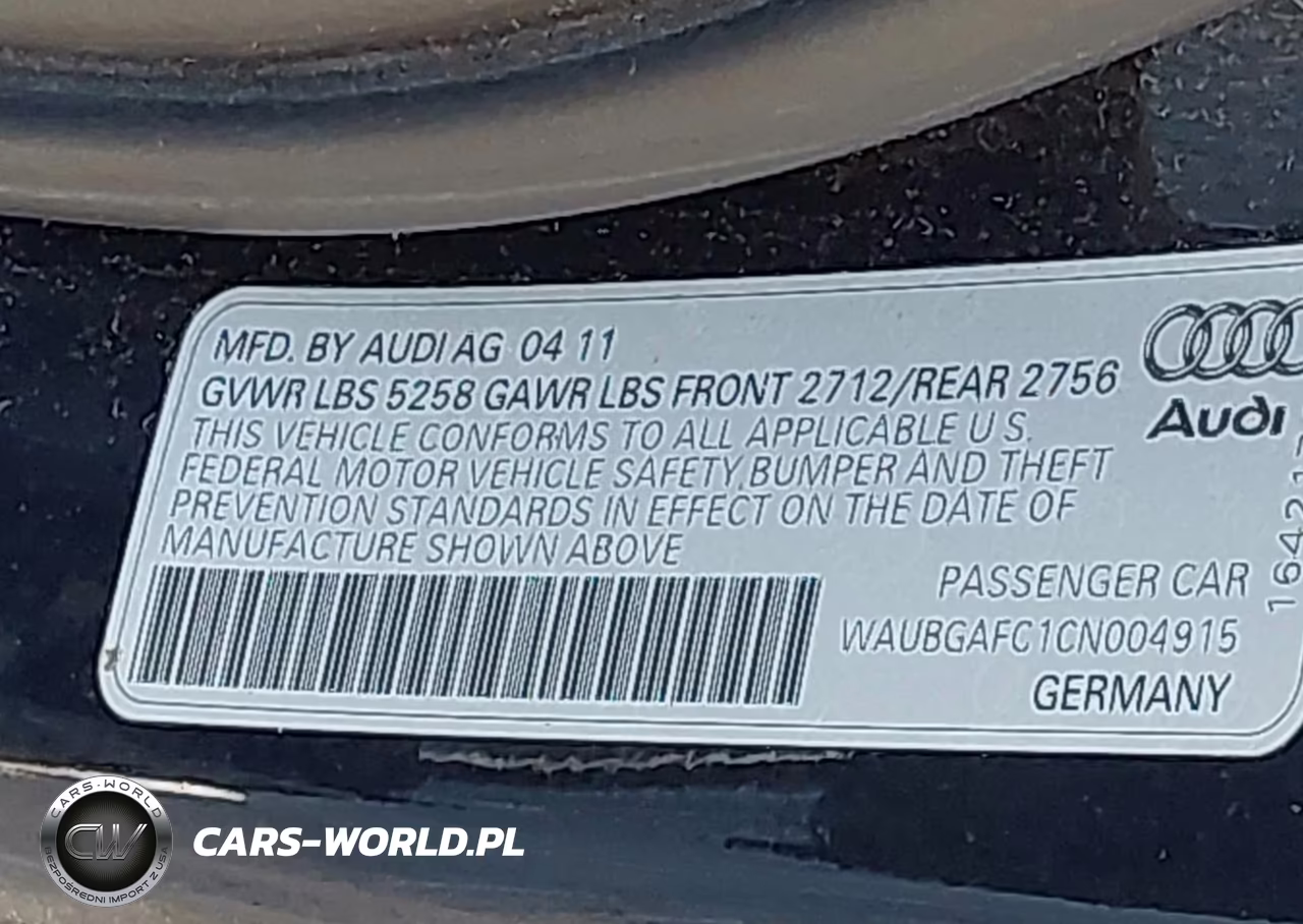 2012 Audi A6 3.0 Premium VIN:WAUBGAFC1CN004915 - 9