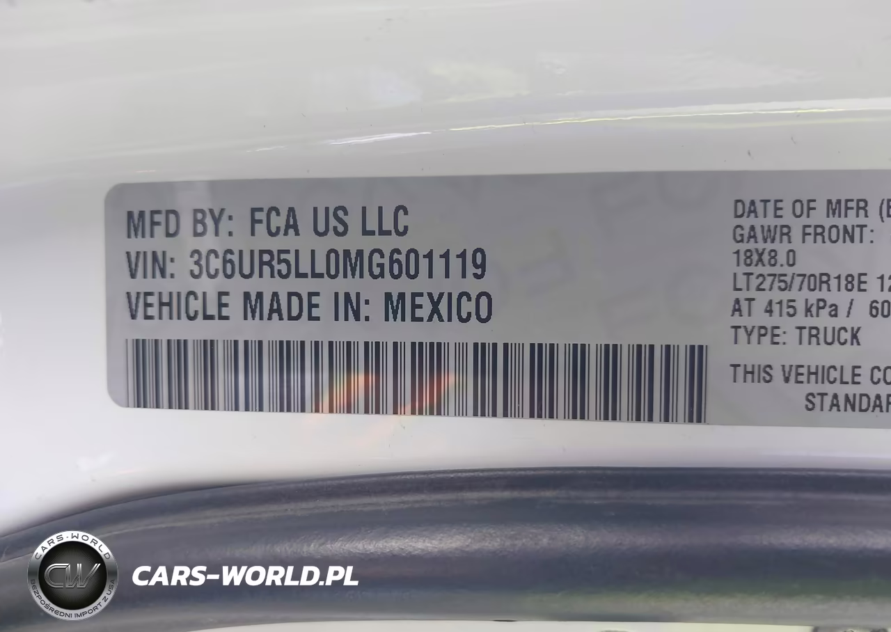 2021 Ram 2500 Longhorn VIN:3C6UR5LL0MG601119 - 9