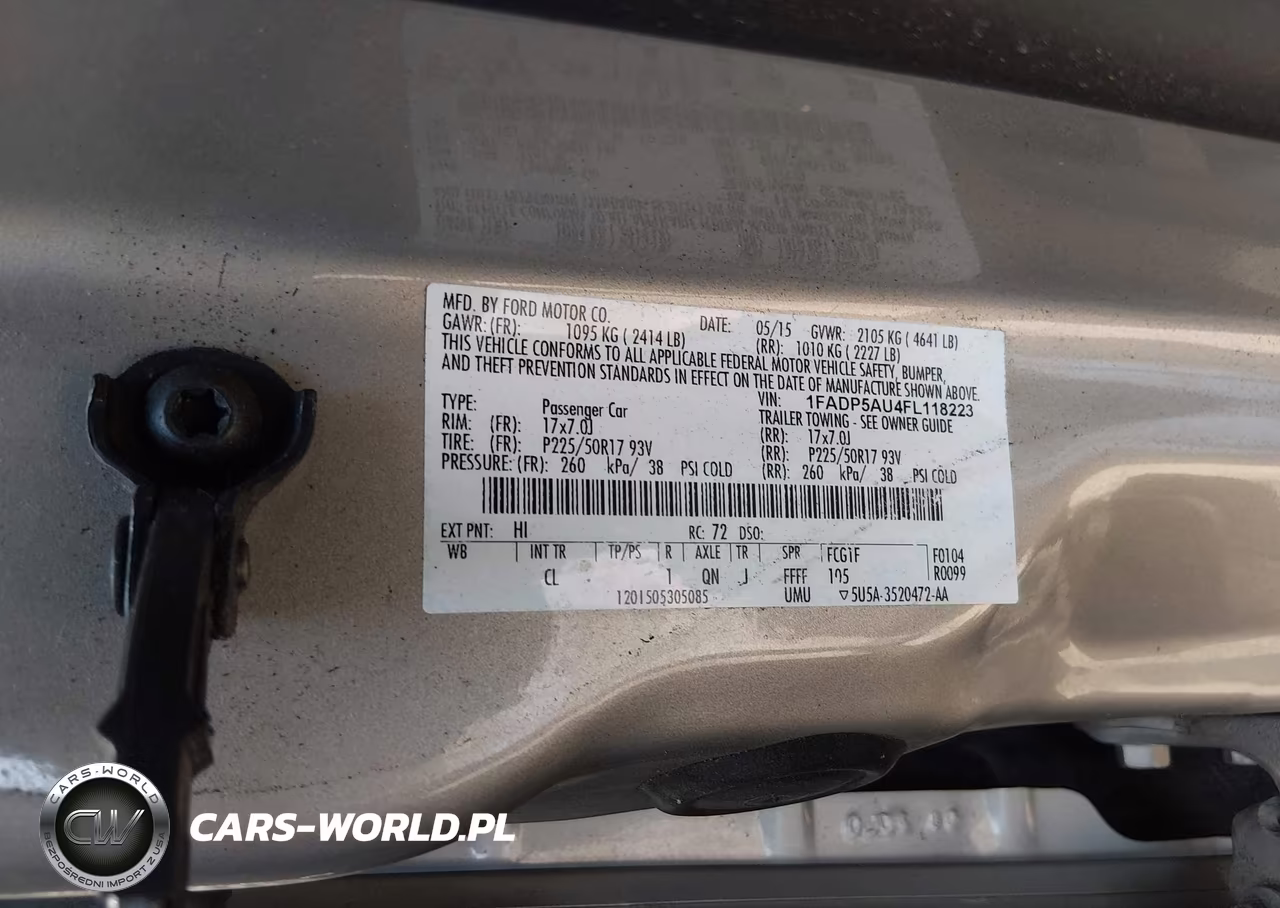 2015 Ford C-Max Hybrid Se VIN:1FADP5AU4FL118223 - 9