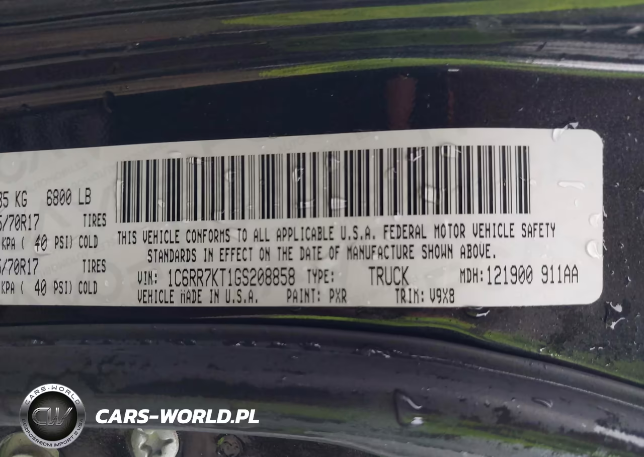 2016 Ram 1500 Tradesman VIN:1C6RR7KT1GS208858 - 9