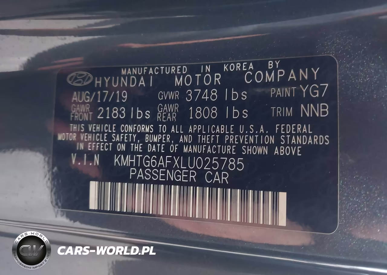 2020 Hyundai Veloster 2.0 VIN:KMHTG6AFXLU025785 - 9