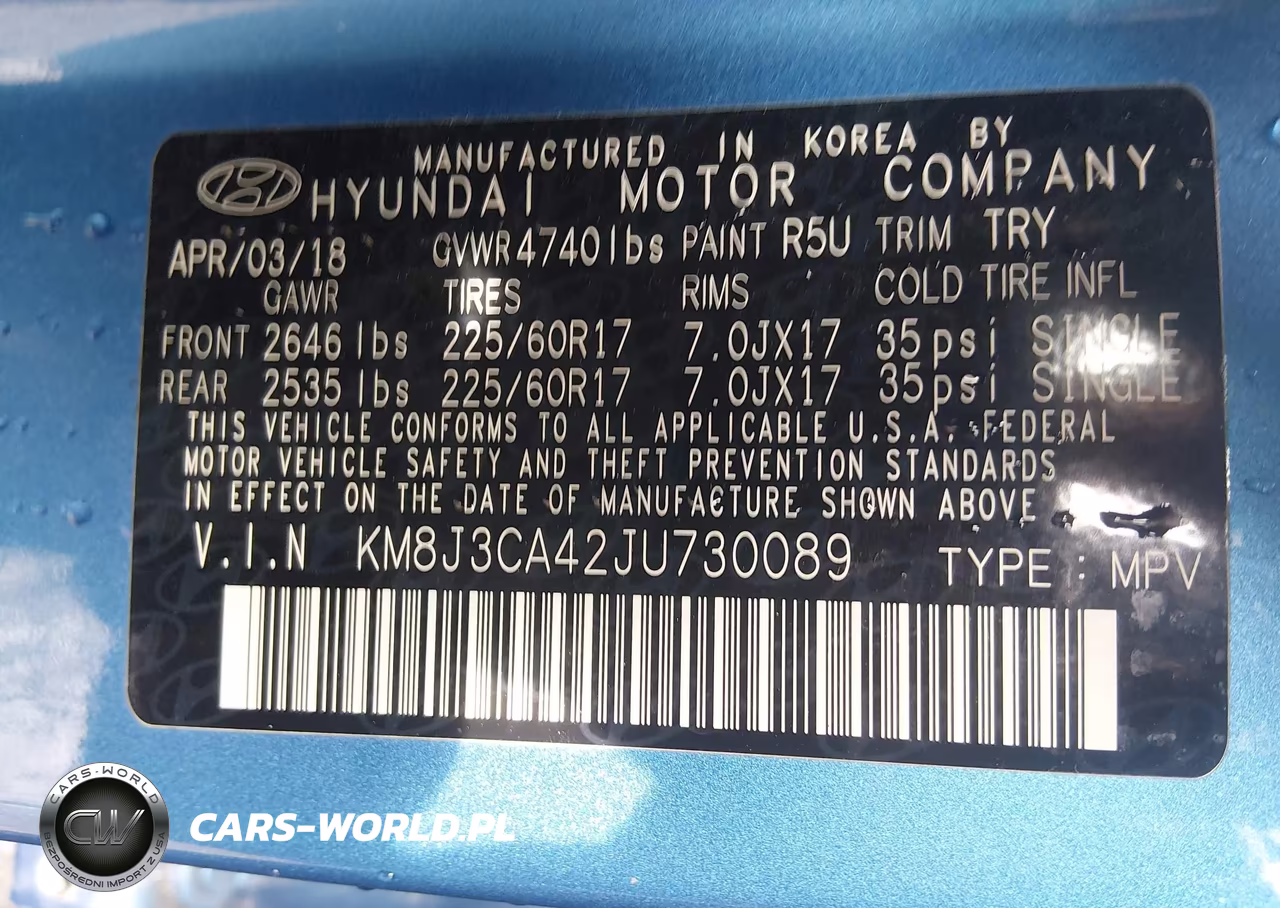 2018 Hyundai Tucson Sel VIN:KM8J3CA42JU730089 - 9