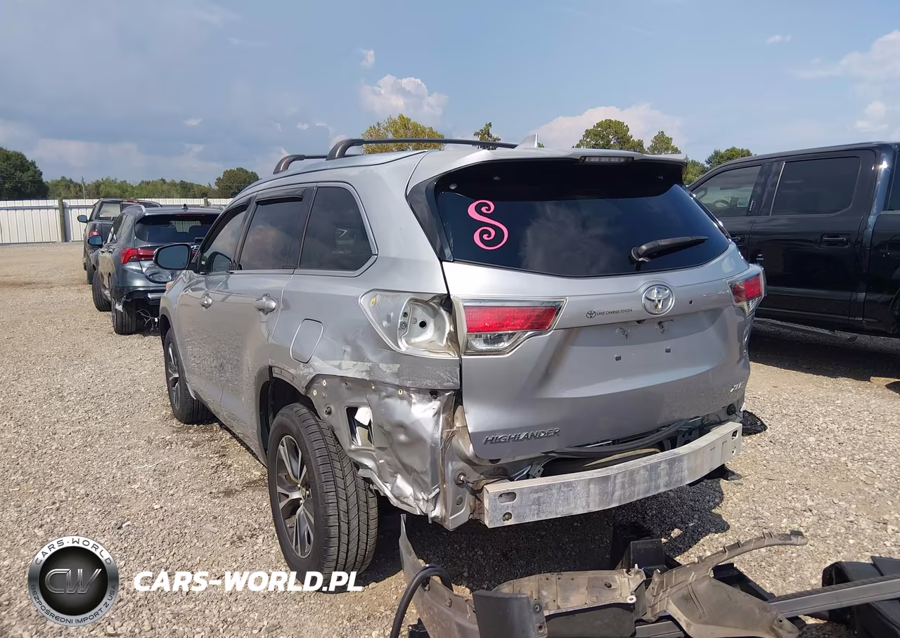 2016 Toyota Highlander Xle V6 VIN:5TDKKRFH2GS131166 - 3
