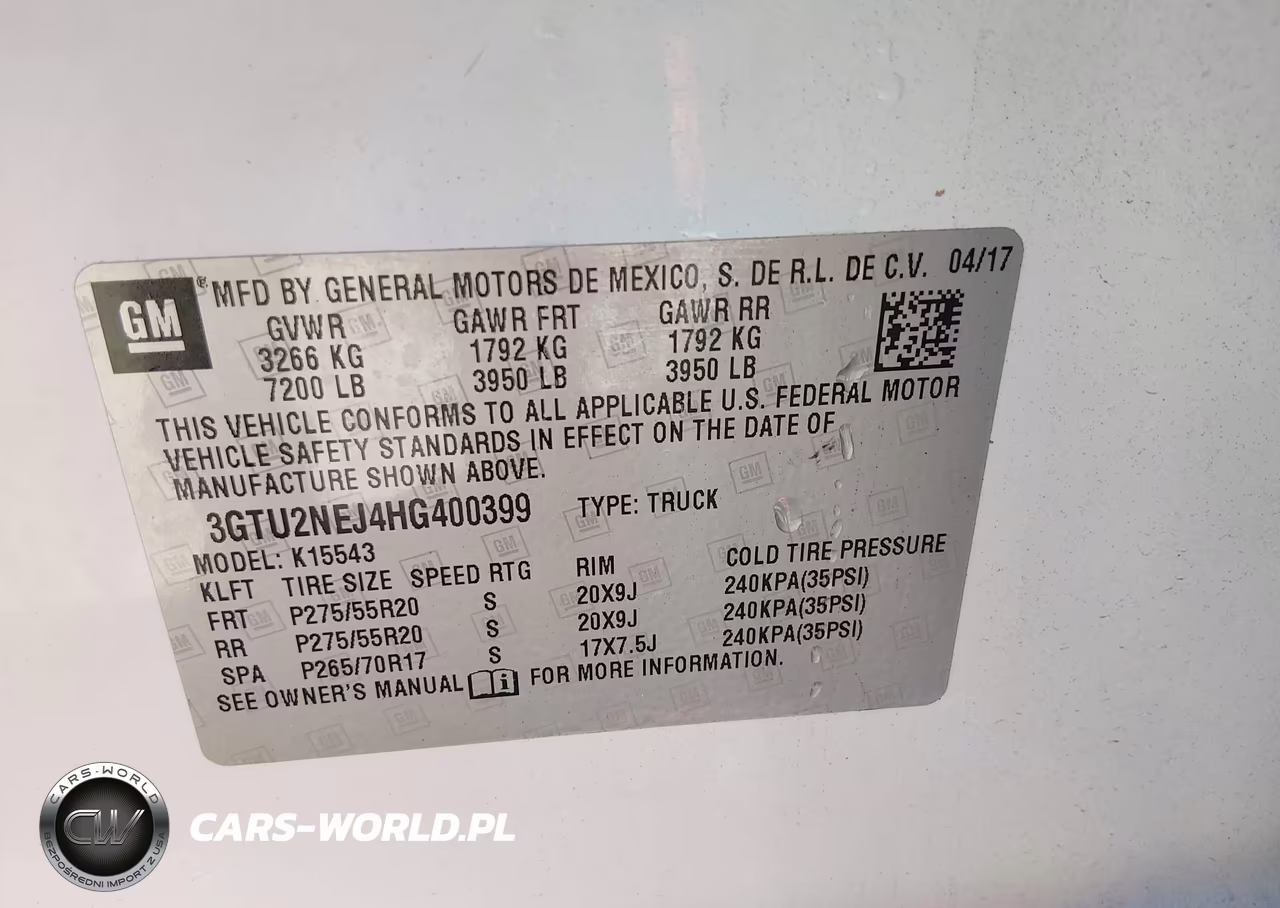 2017 GMC Sierra 1500 Slt VIN:3GTU2NEJ4HG400399 - 9