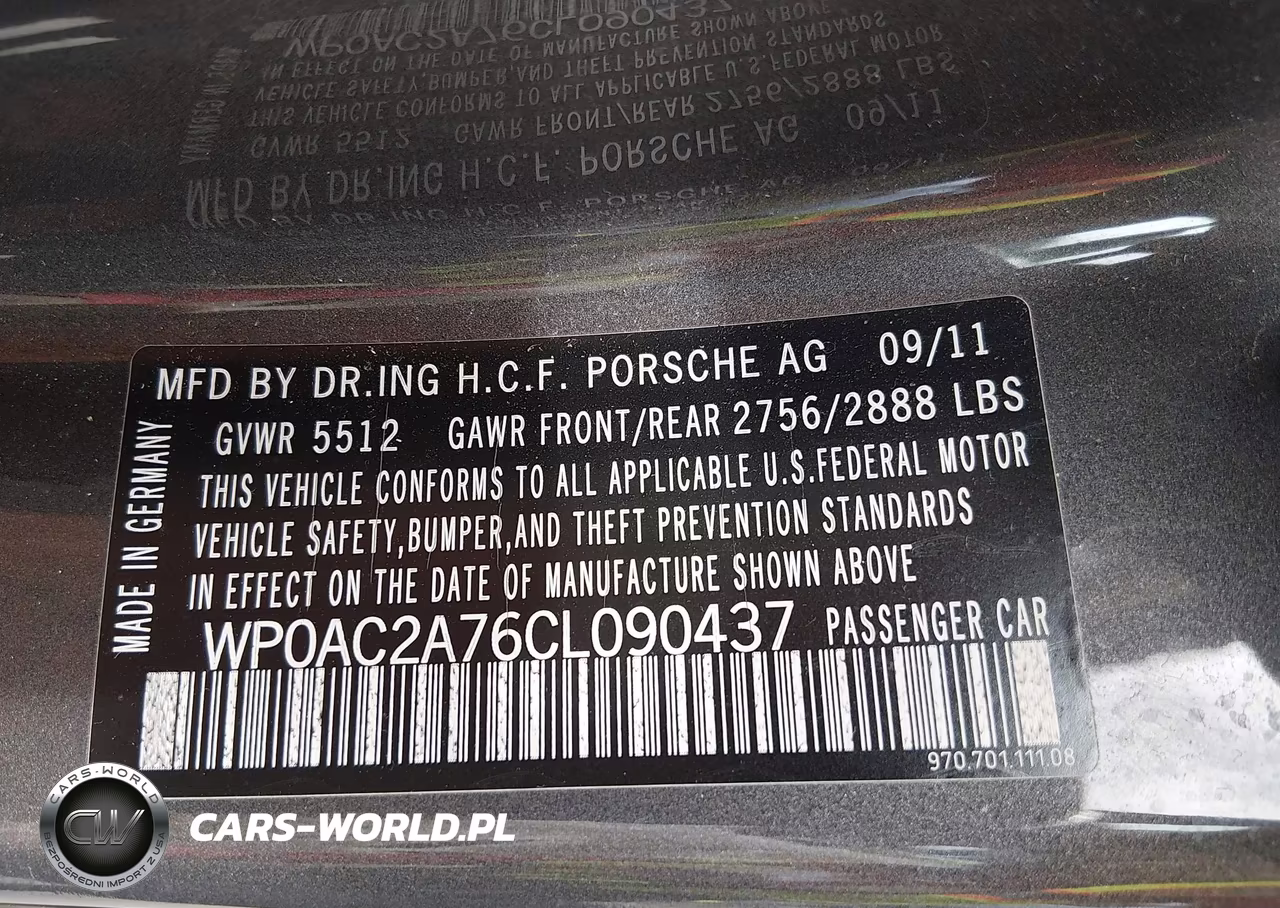 2012 Porsche Panamera Turbo VIN:WP0AC2A76CL090437 - 9