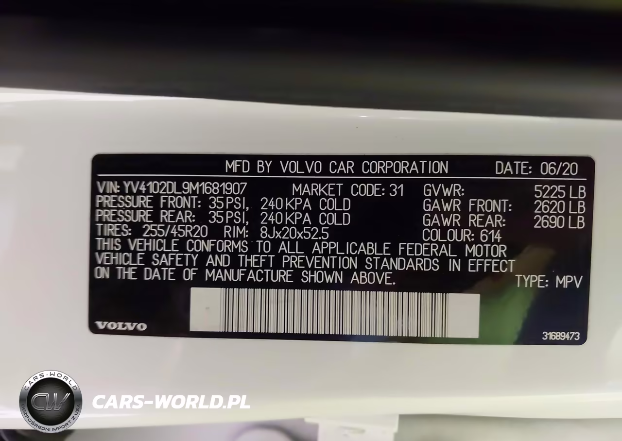 2021 Volvo Xc60 Inscription VIN:YV4102DL9M1681907 - 9