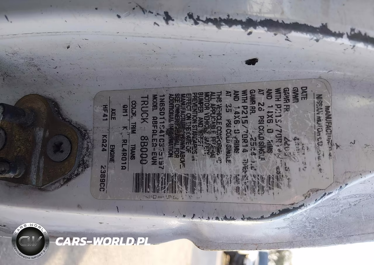 1996 Nissan Truck Xe VIN:1N6SD11S4TC335197 - 9