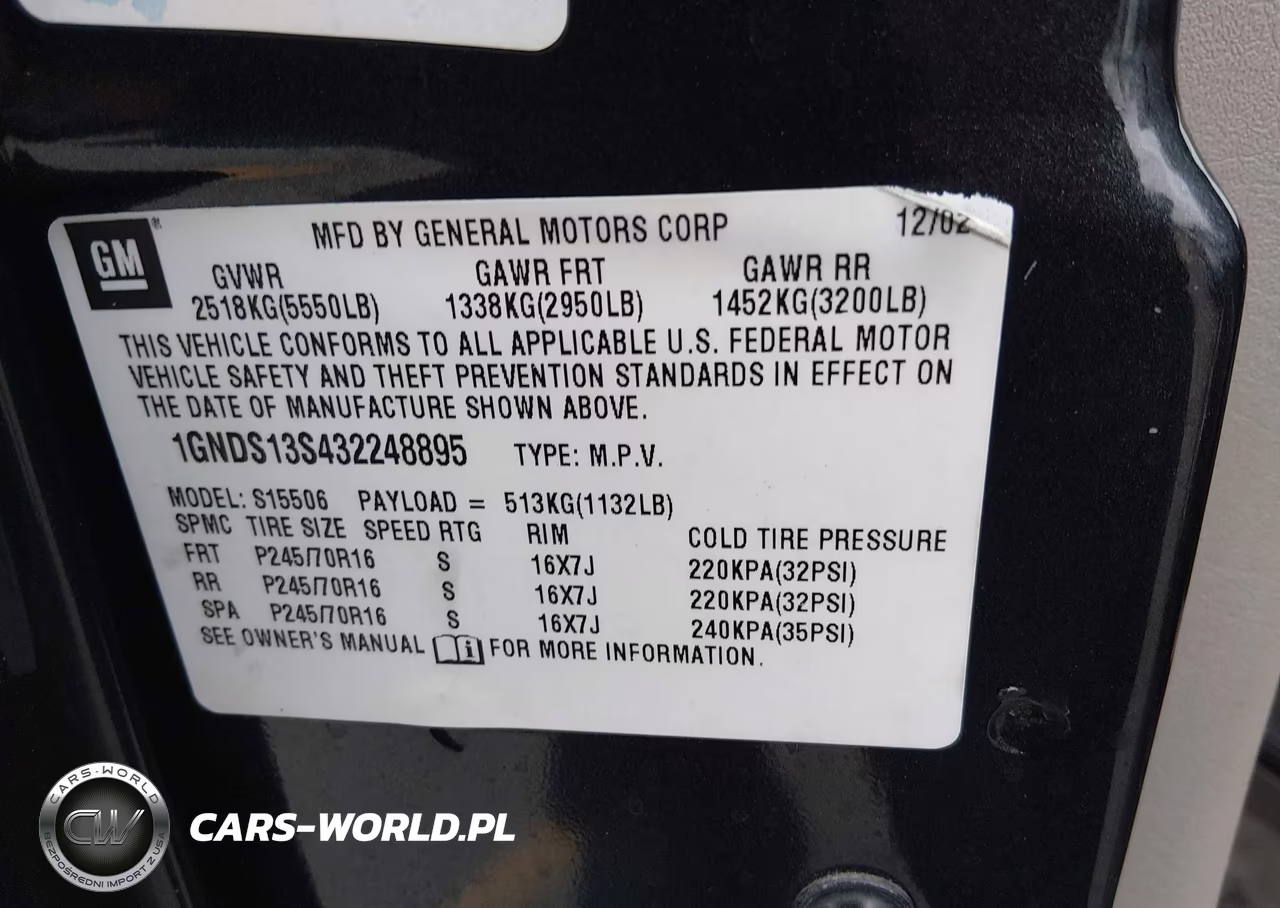 2003 Chevrolet Trailblazer Ls VIN:1GNDS13S432248895 - 9