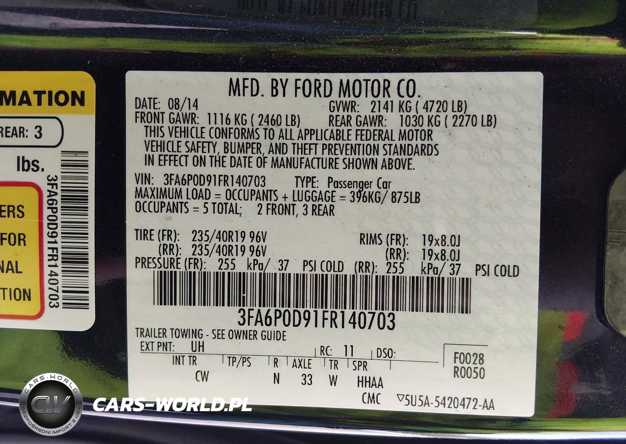 2015 Ford Fusion Titanium VIN:3FA6P0D91FR140703 - 9