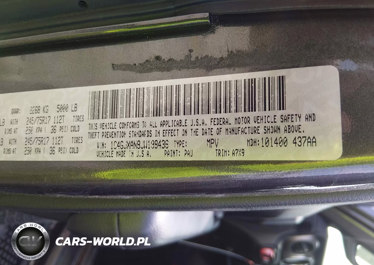 2018 Jeep Wrangler Sport S 4X4 VIN:1C4GJXAN8JW198436 - 9
