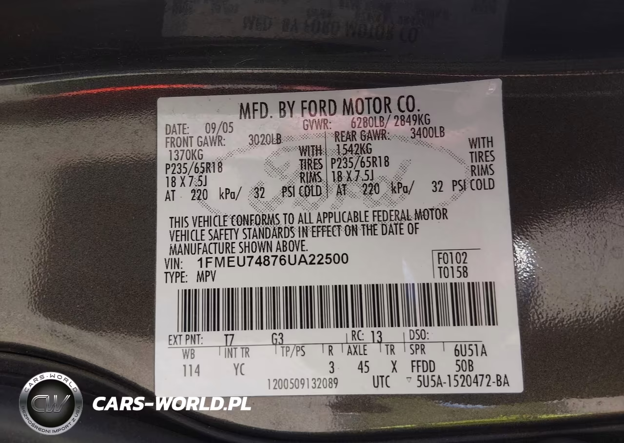 2006 Ford Explorer Eddie Bauer VIN:1FMEU74876UA22500 - 9
