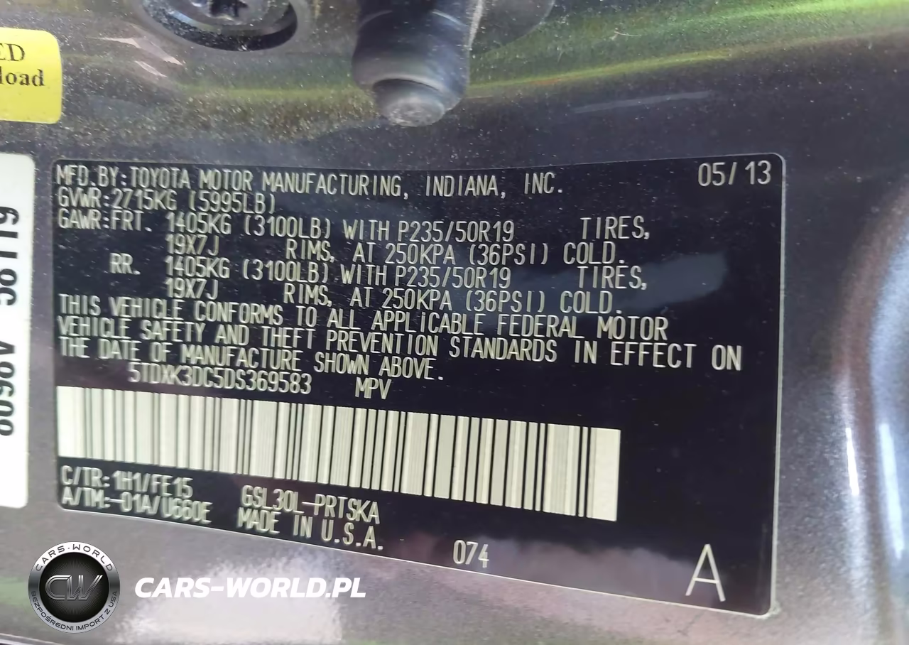 2013 Toyota Sienna Se 8 Passenger VIN:5TDXK3DC5DS369583 - 9