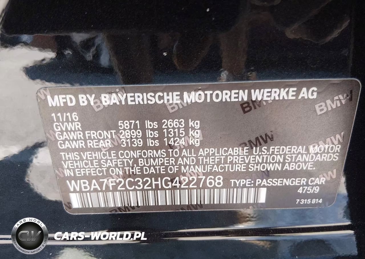 2017 BMW Alpina B7 xDrive VIN:WBA7F2C32HG422768 - 9