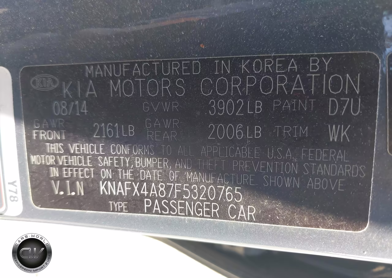 2015 Kia Forte Ex VIN:KNAFX4A87F5320765 - 9