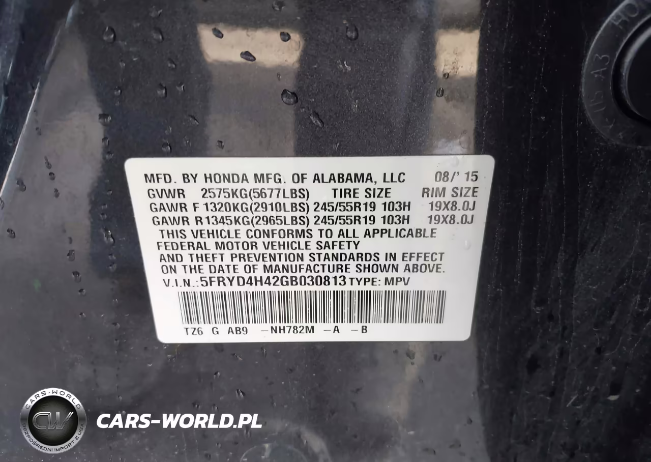 2016 Acura Mdx Technology Acurawatch Plus Packages-Technology Package VIN:5FRYD4H42GB030813 - 9