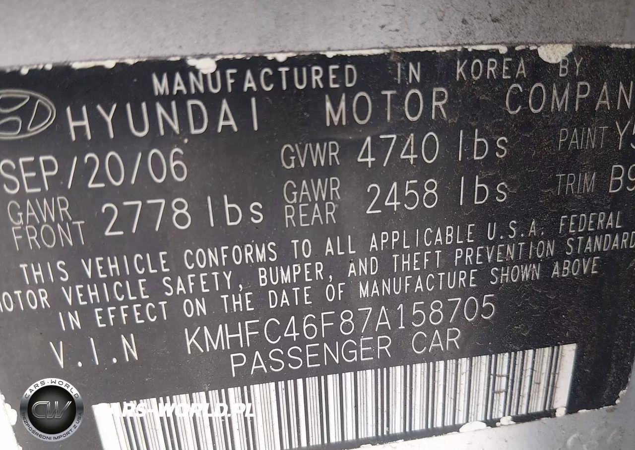 2007 Hyundai Azera Limited-Se VIN:KMHFC46F87A158705 - 9