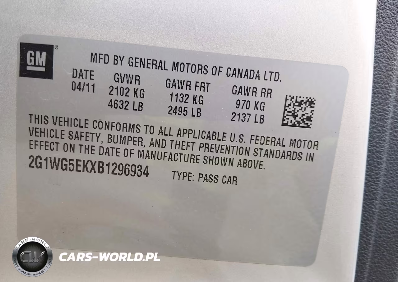 2011 Chevrolet Impala Lt VIN:2G1WG5EKXB1296934 - 9