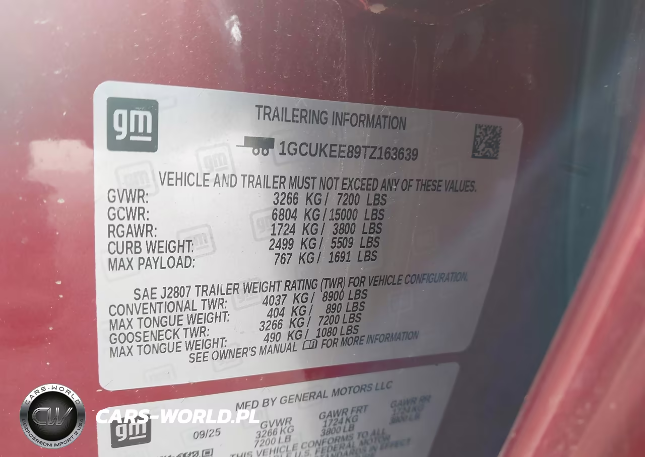 2026 Chevrolet Silverado 1500 4Wd Standard Bed Rst VIN:1GCUKEE89TZ163639 - 9