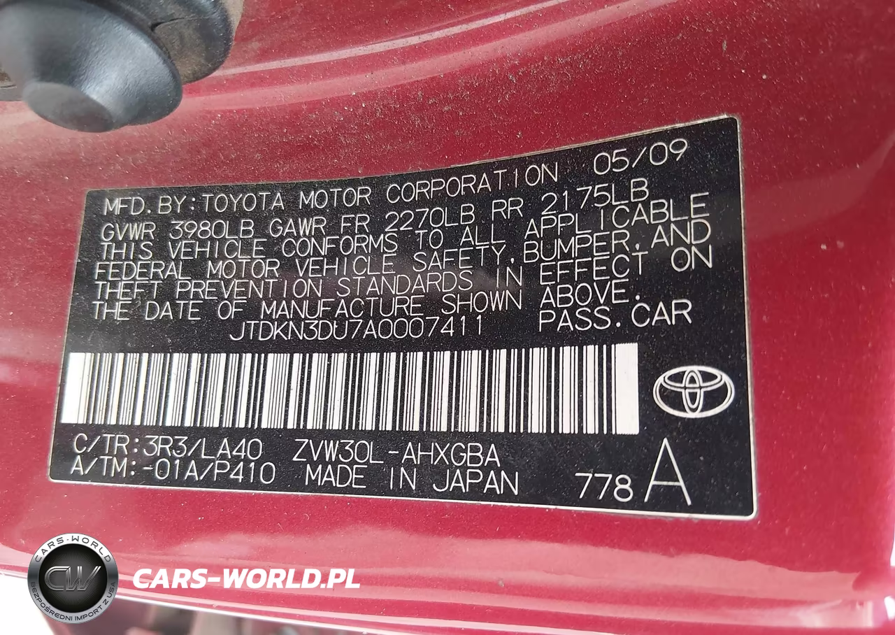 2010 Toyota Prius V VIN:JTDKN3DU7A0007411 - 9