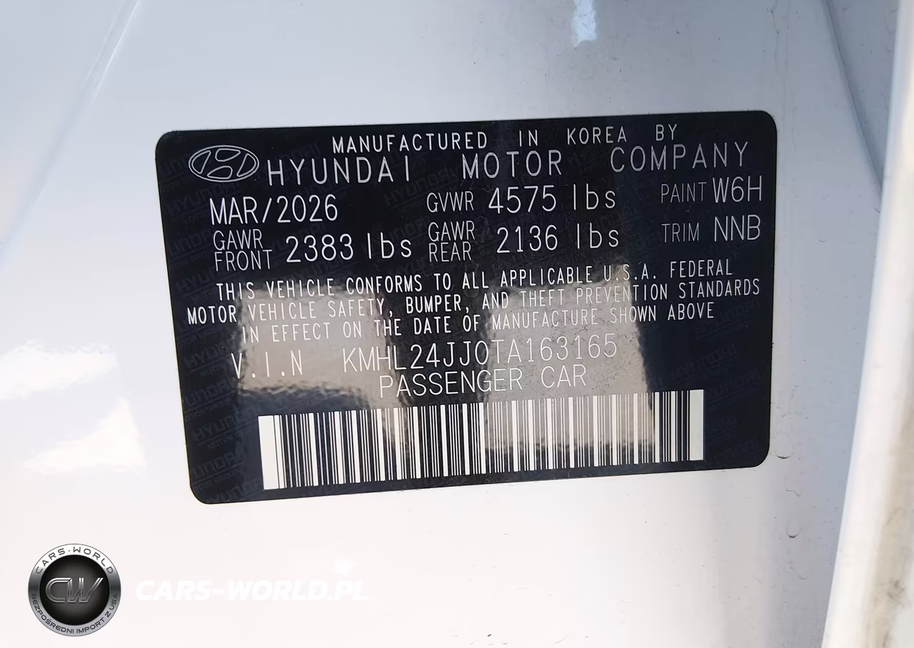 2026 Hyundai Sonata Hybrid Blue VIN:KMHL24JJ0TA163165 - 9