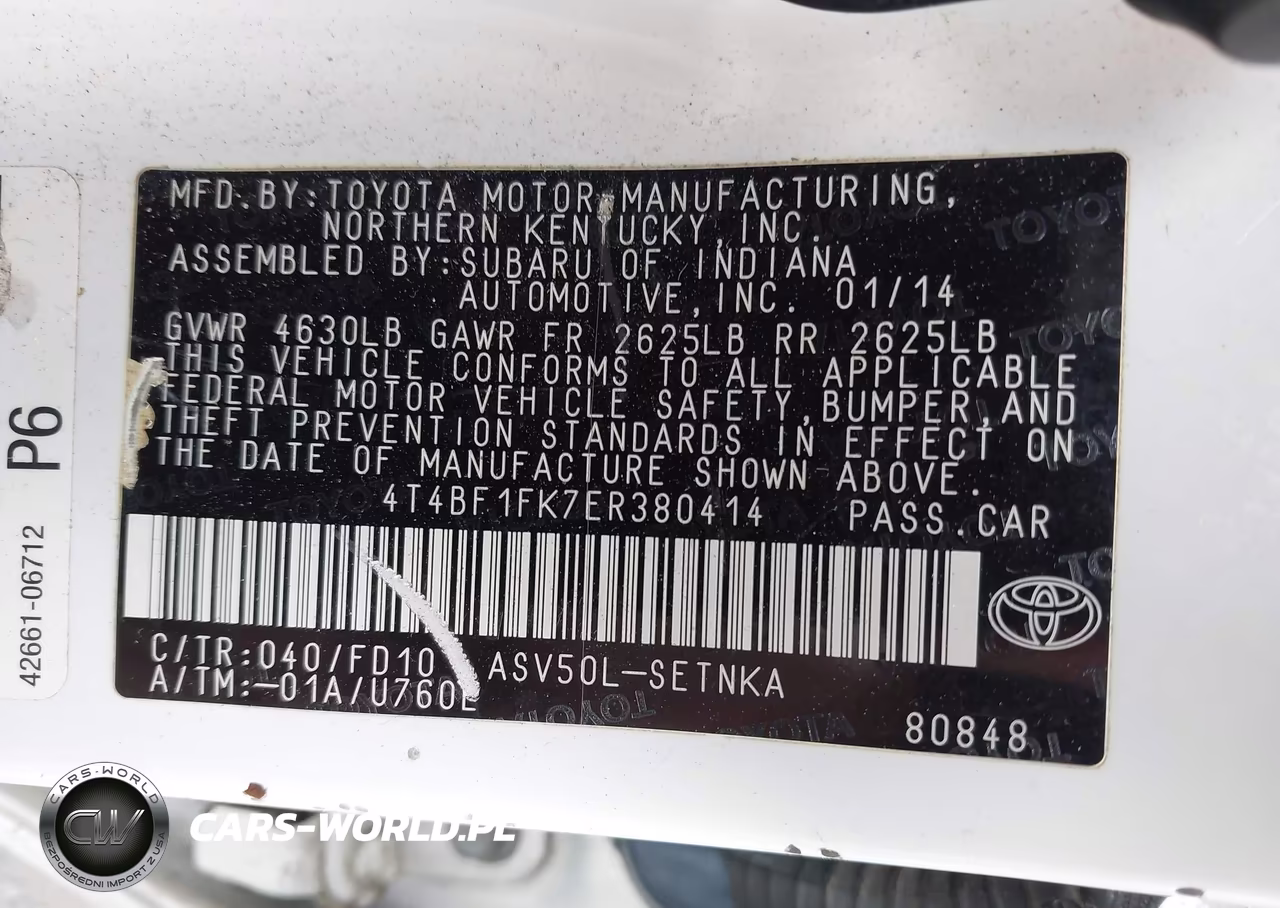 2014 Toyota Camry Le VIN:4T4BF1FK7ER380414 - 9