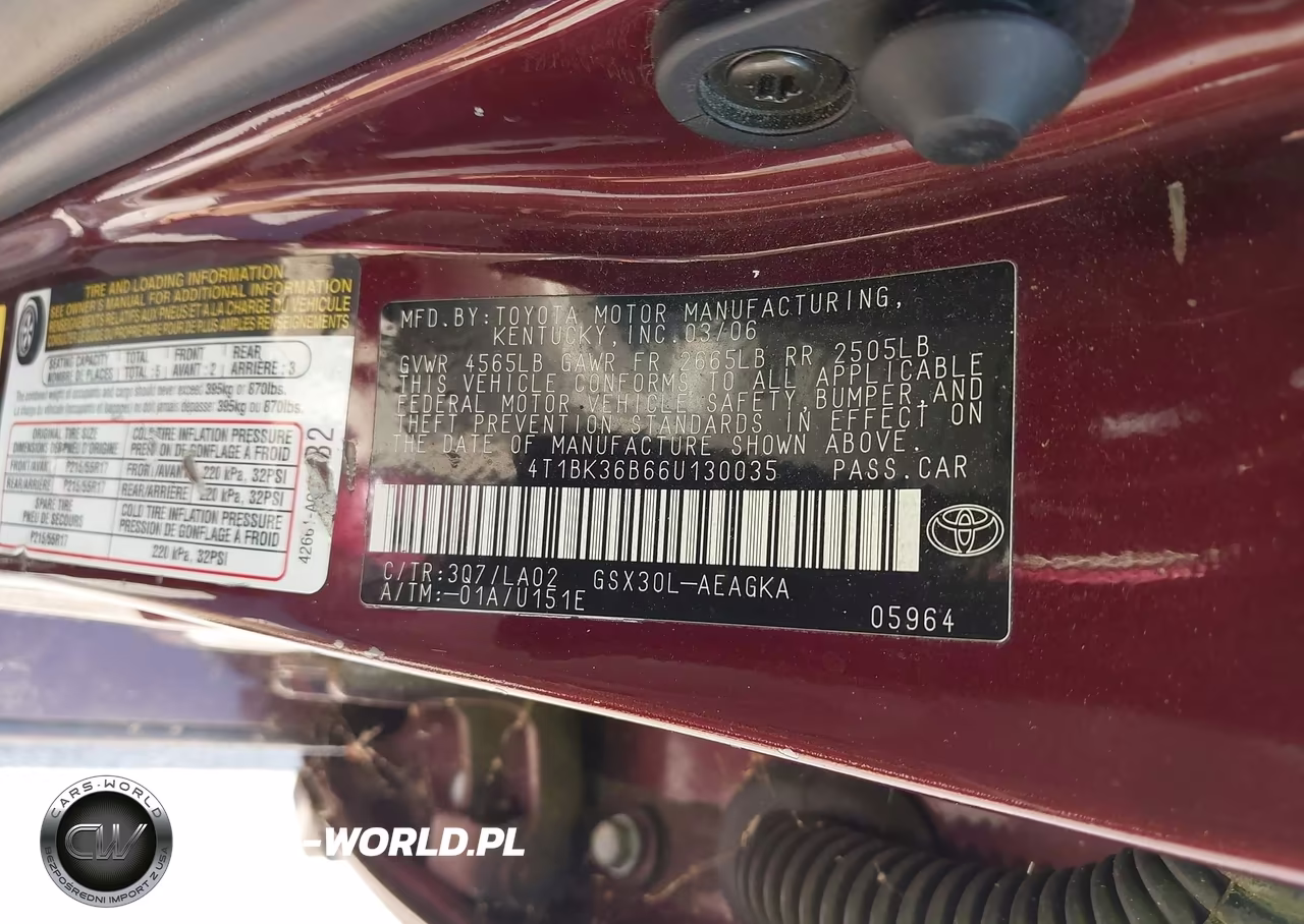 2006 Toyota Avalon Xls VIN:4T1BK36B66U130035 - 9