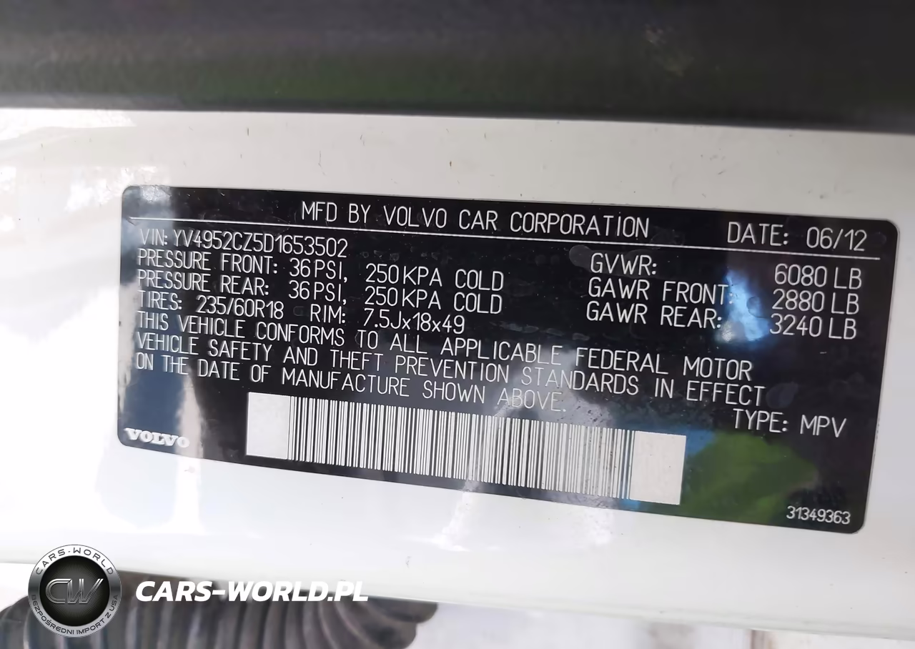2013 Volvo Xc90 3.2-3.2 Platinum-3.2 Premier Plus VIN:YV4952CZ5D1653502 - 9