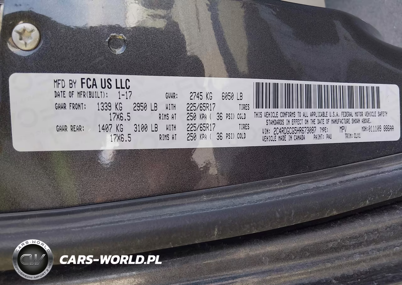 2017 Dodge Grand Caravan Sxt VIN:2C4RDGCG5HR673087 - 9