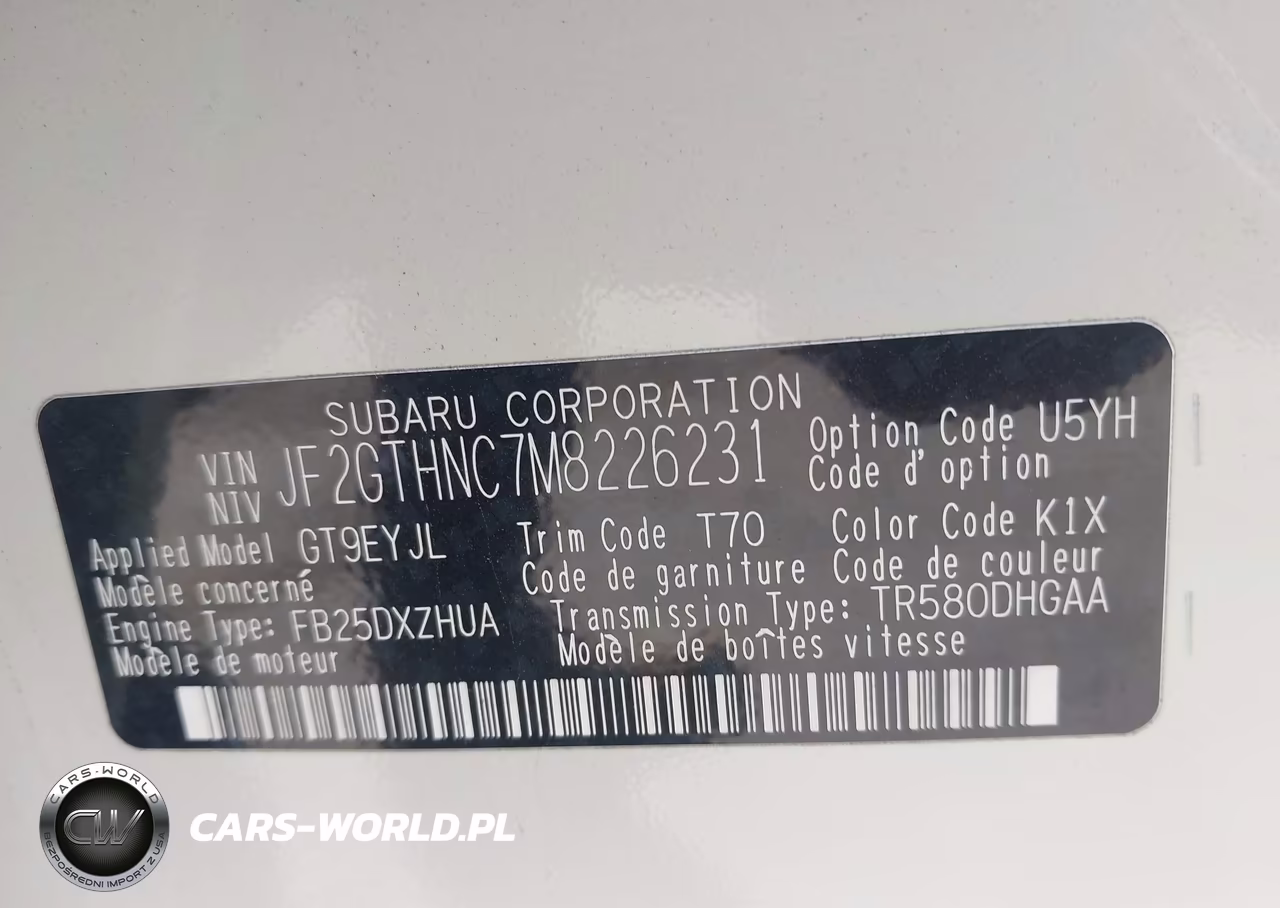2021 Subaru Crosstrek Limited VIN:JF2GTHNC7M8226231 - 9
