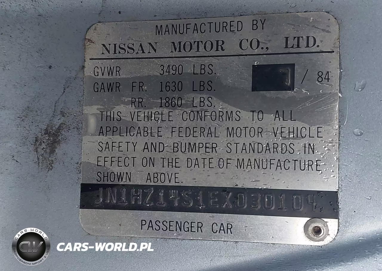 1984 Datsun 300Zx VIN:JN1HZ14S1EX030104 - 9