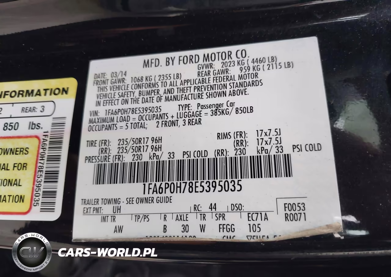 2014 Ford Fusion Se VIN:1FA6P0H78E5395035 - 9