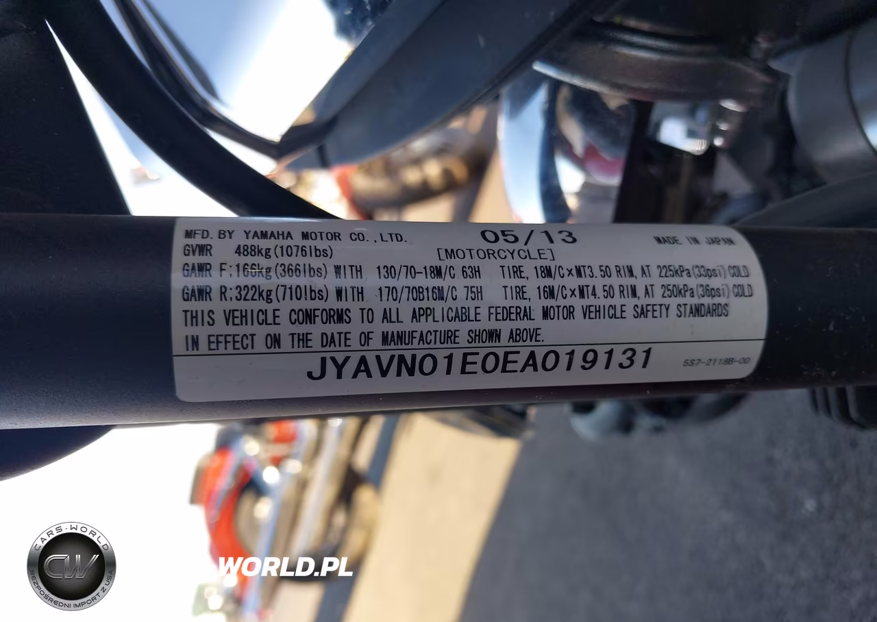 2014 Yamaha Xvs950 A-Ct VIN:JYAVN01E0EA019131 - 10