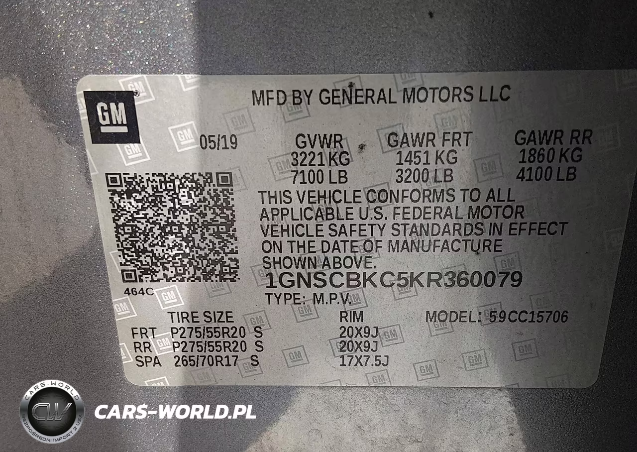 2019 Chevrolet Tahoe Lt VIN:1GNSCBKC5KR360079 - 9
